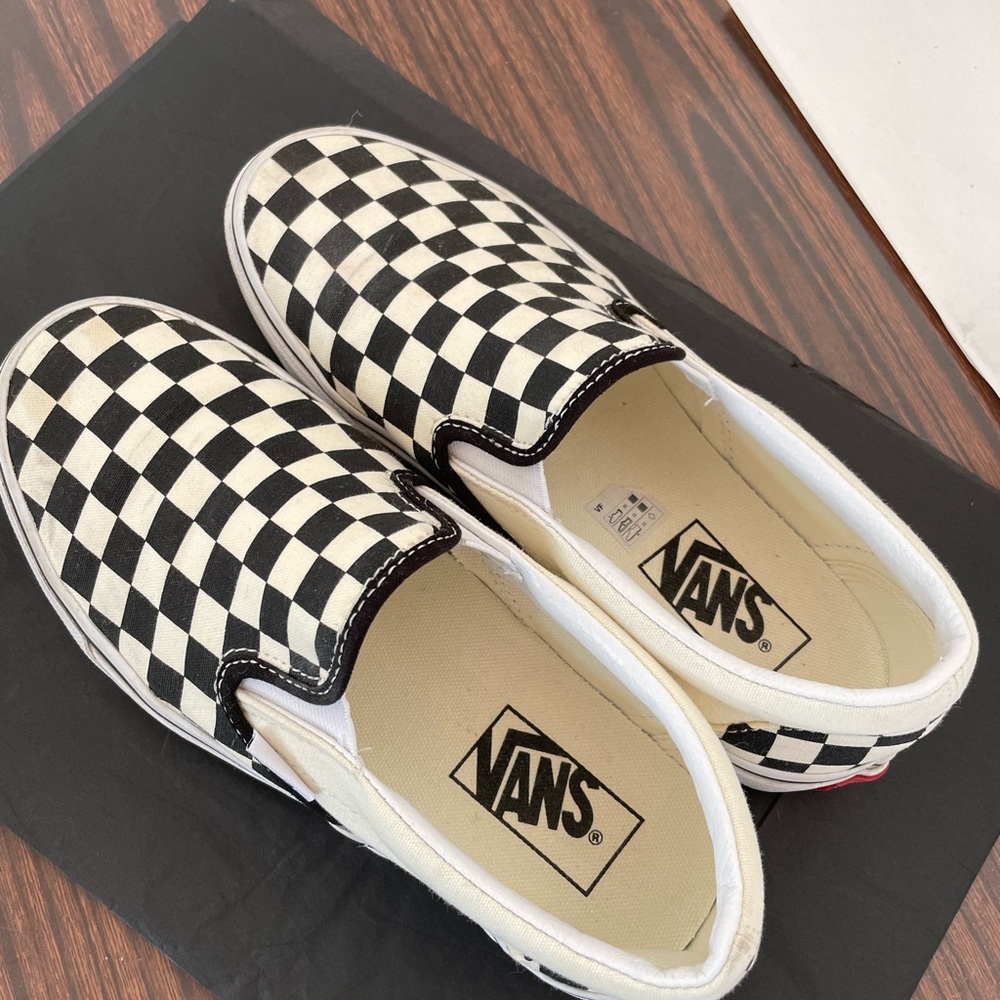 Vans classic slip on checker board sneaker